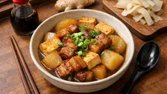 豚バラの脂を大根にまとわせる—豆腐も一緒に、コク旨「炒め煮」レシピ