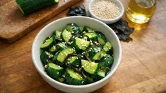 塩昆布×ごま油でやみつき:シャキッと仕上がるきゅうりの簡単副菜