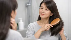 シャンプー前のプレブラッシング1分で泡立ちが変わる、朝の髪がまとまる新習慣