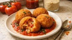 ソースいらずで満足感：ケチャップ＆トマトで作るサクサクライスコロッケ