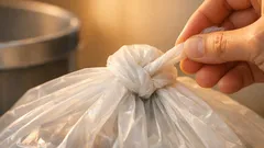 ゴミ袋の固結びがほどけないときに効く道具いらずの2ステップ