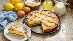 レモン香るベネヴェント風クロスタータ—ミルククリームがしっとり染みる焼きタルト