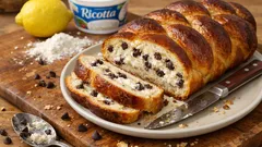 リコッタとチョコチップの三つ編みブリオッシュ—巻いて切って編むだけで、ふわしっとり