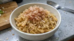 煮物より手軽にもう一品：切干大根と油揚げの簡単炒め（鰹節で香りよく）