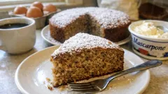 バターも油もなしでふわふわ：マスカルポーネ×コーヒーの簡単ケーキ