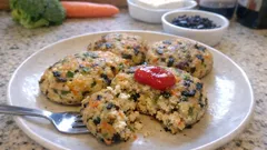 水切り不要でふんわり：野菜とひじきの豆腐ハンバーグ（幼児食にも）