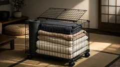 100均ワイヤーネットでキャスター付き収納をDIYする方法