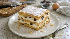 冷凍パイシートで本格ミルフィーユケーキ：カスタード×ホイップで軽い口どけに